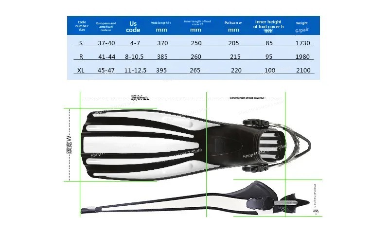 Palmes de natation réglables à - Fin Diving Blade avis et prix