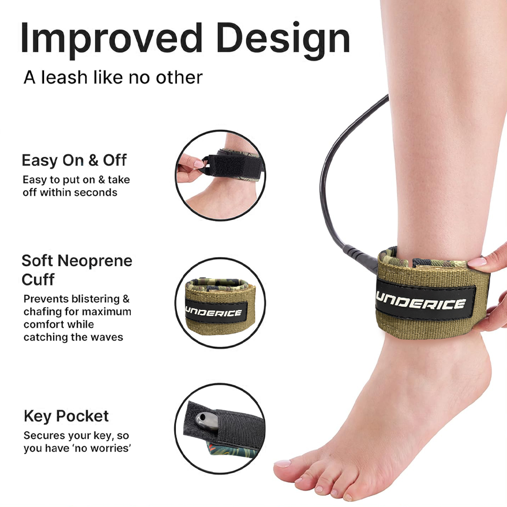 Laisse de planche à surf UICE  - Stand Up Paddle Leash avis et prix